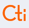 Logo CTI encadre bleu clair